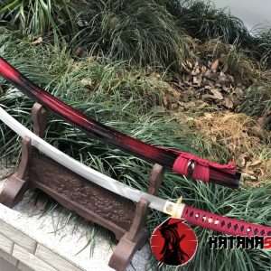 Tachi Sword 1060 Carbon Steel With Black And Red Dual Color Saya
