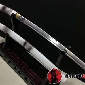 Shirasaya Wakizashi 1060 Carbon Steel With Smoke Lacquered Wood Saya