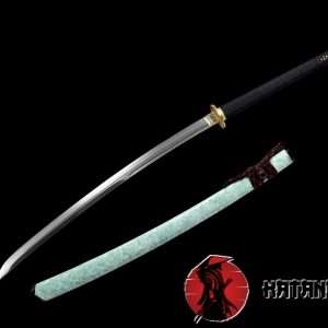 Nagamaki Sword T10 Folded Steel With Special Jade Pattern Saya And High Quality Thick Sageo